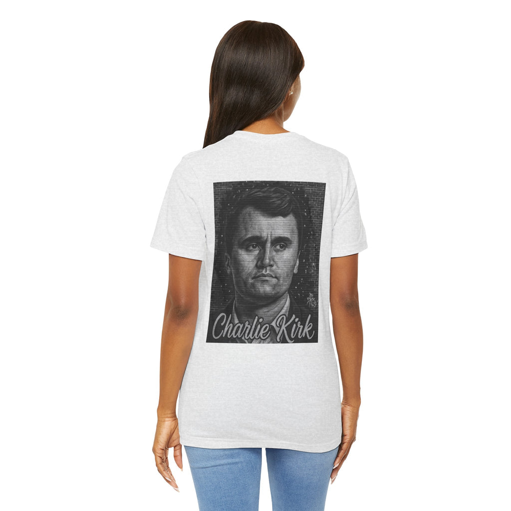 Charlie Kirk Memorial Mural Back Tee