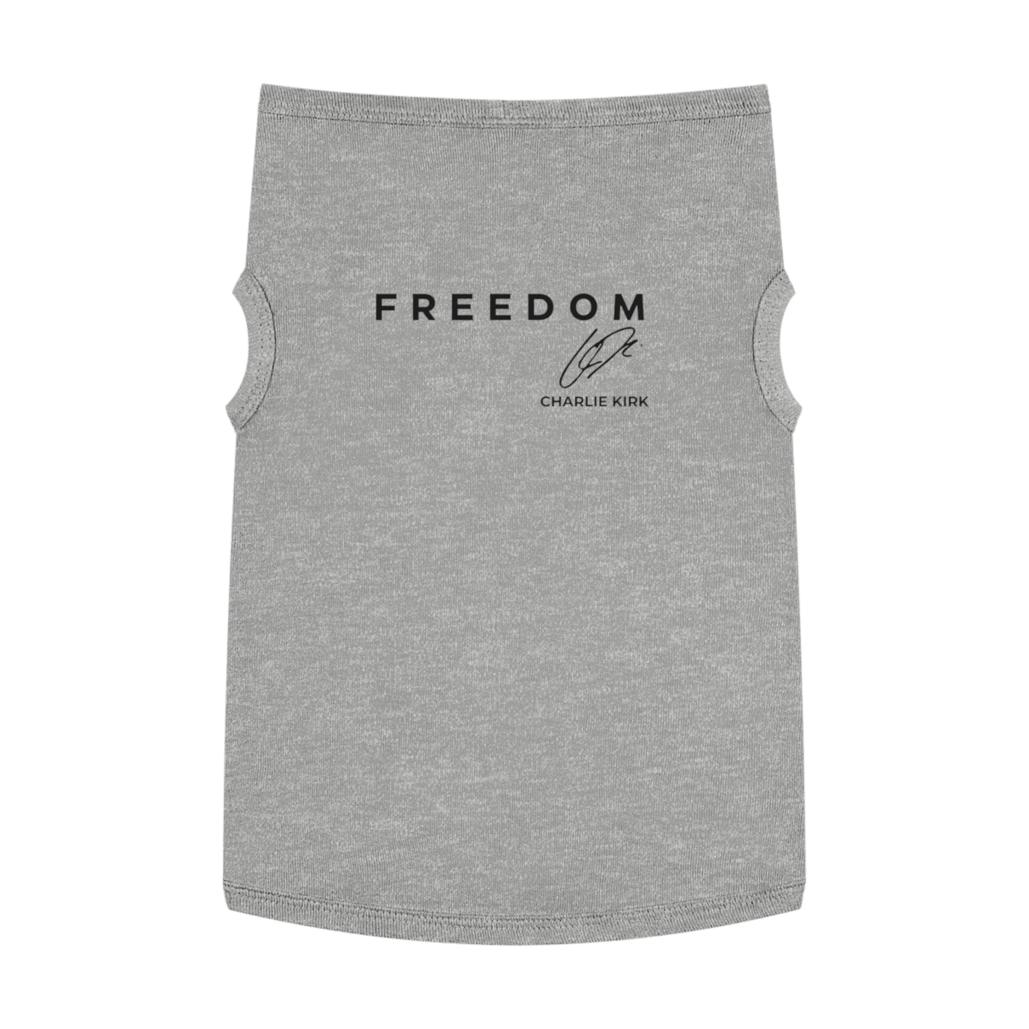 Charlie Kirk 'FREEDOM' Memorial Dog Shirt