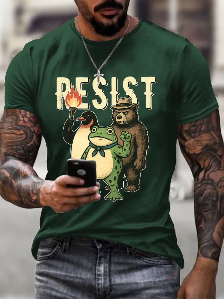 Men's FDT Resist Print short-sleeved T-shirt