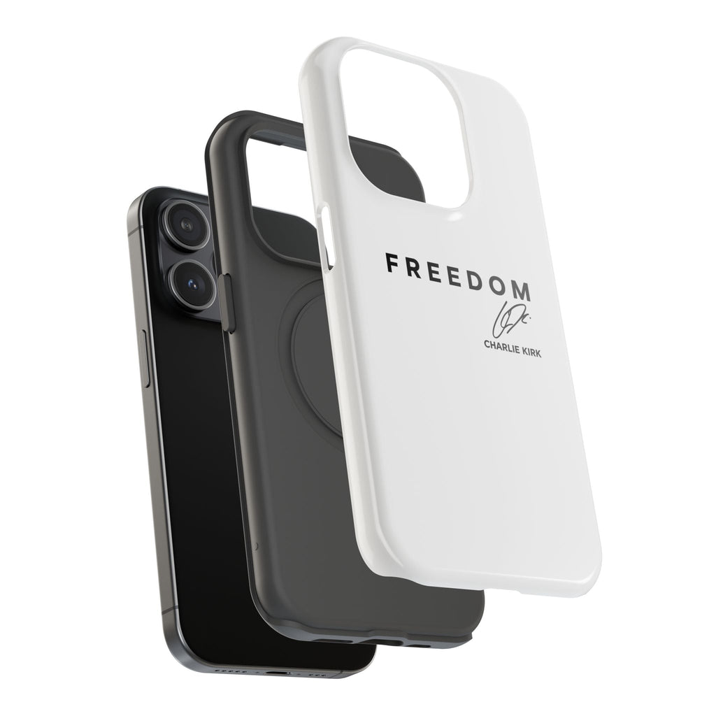 FREEDOM Phone Case - Charlie Kirk Signature Impact-Resistant