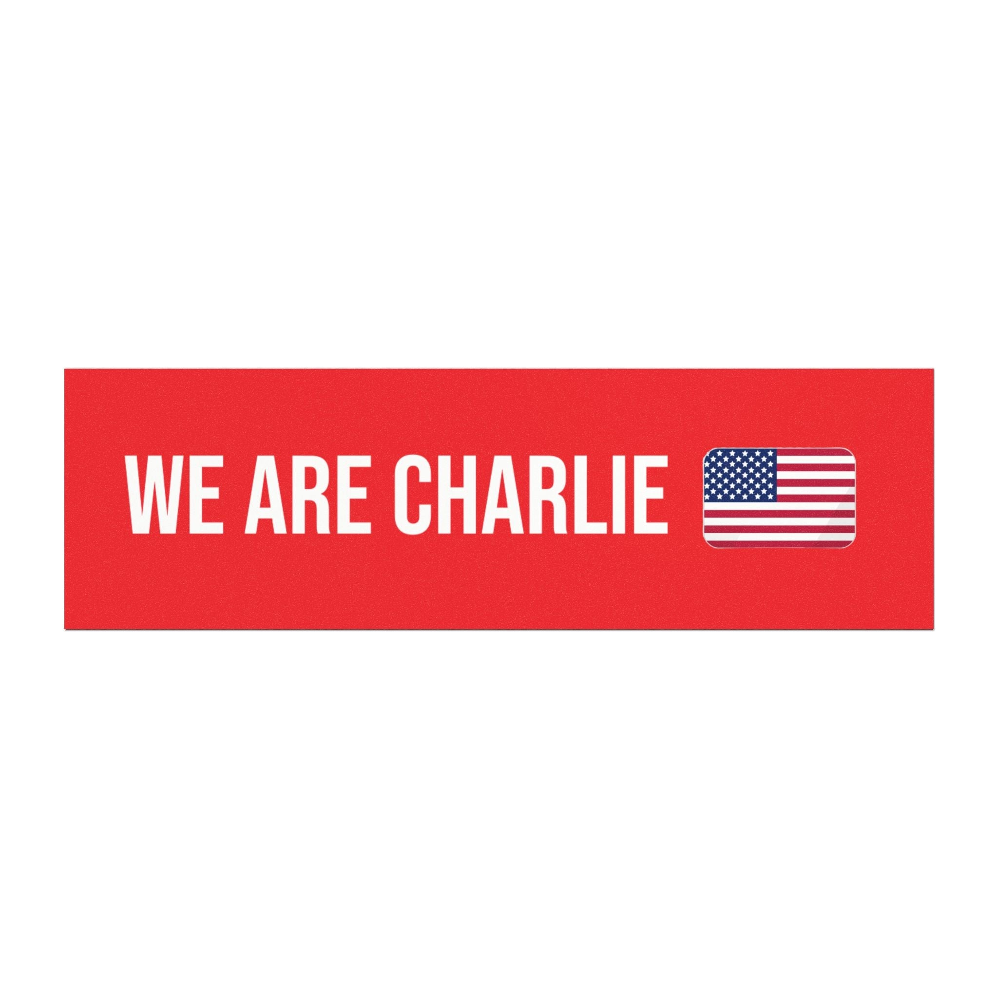 Car Magnet WE ARE CHARLIE KIRK Red