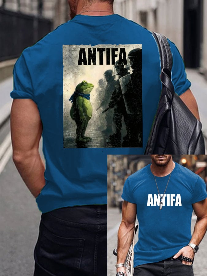 Men's FDT ANTIFA print T-shirt