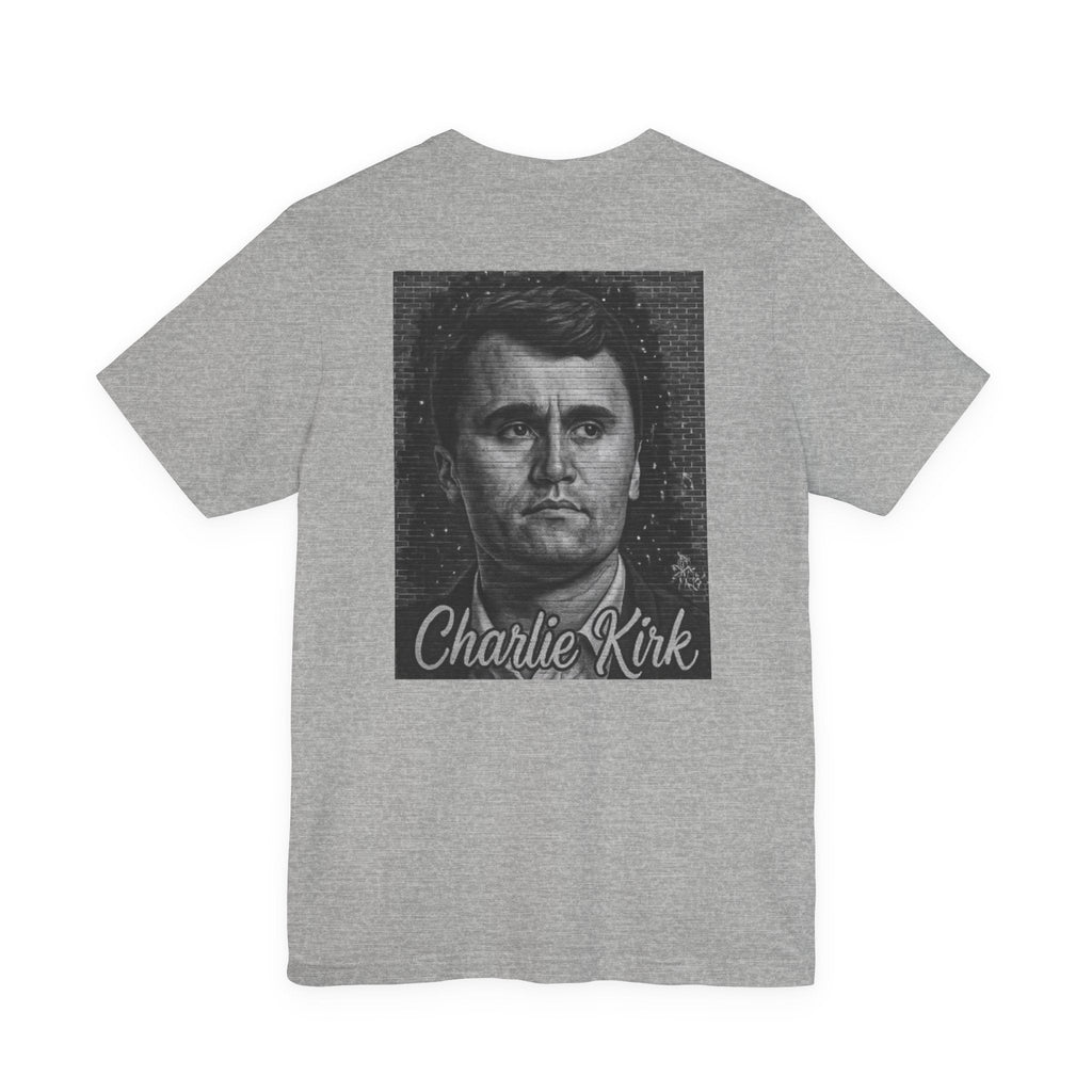 Charlie Kirk Memorial Mural Back Tee