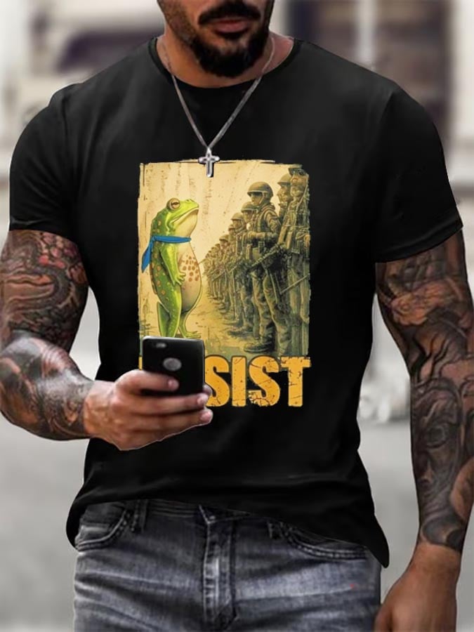 Resist Portland Frog Stand With Frog Digital Protest Shirt