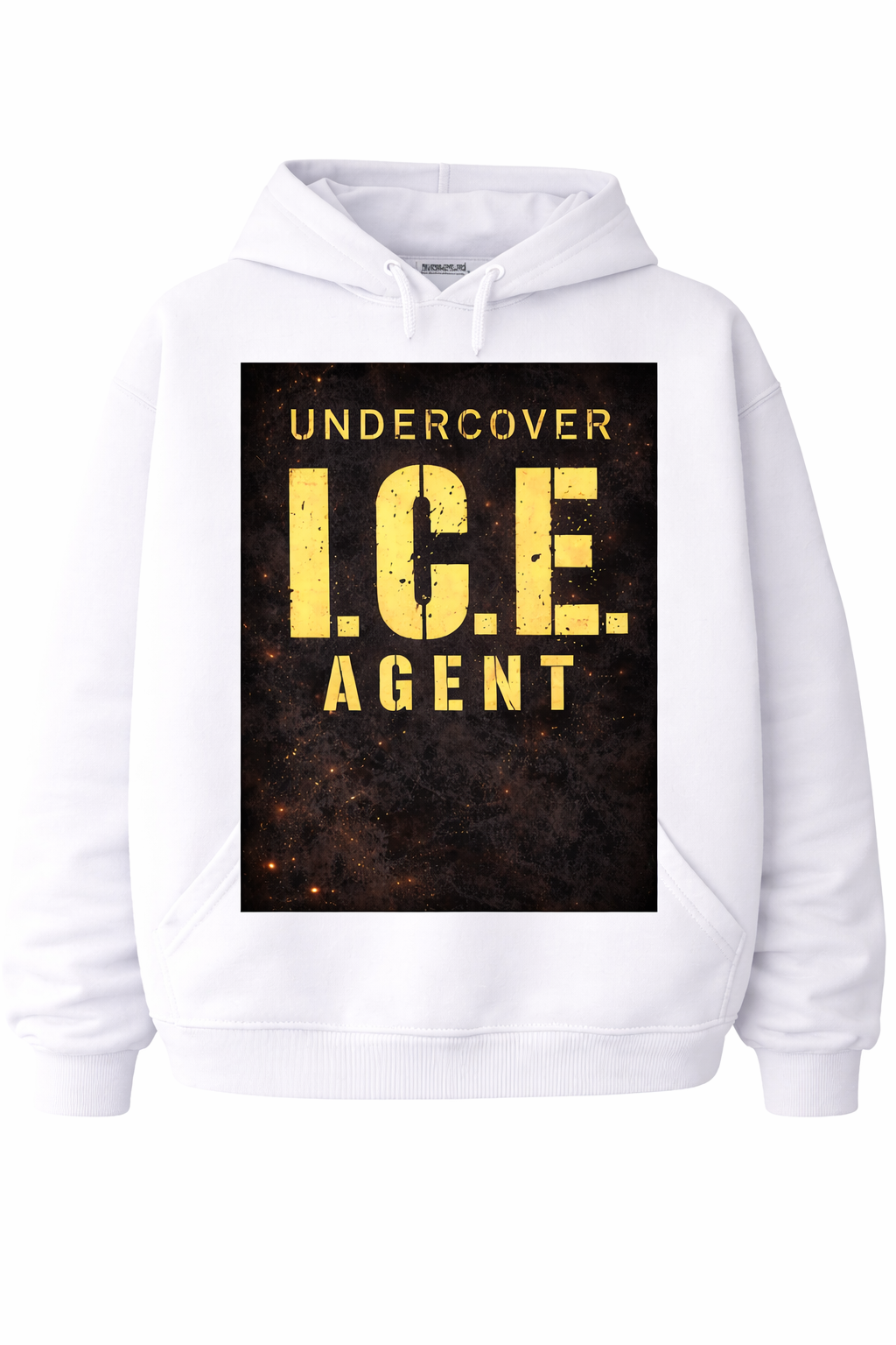 Support the "Fight for Ice" I.C.E. series with this loose-fitting hooded sweatshirt featuring graphic prints.