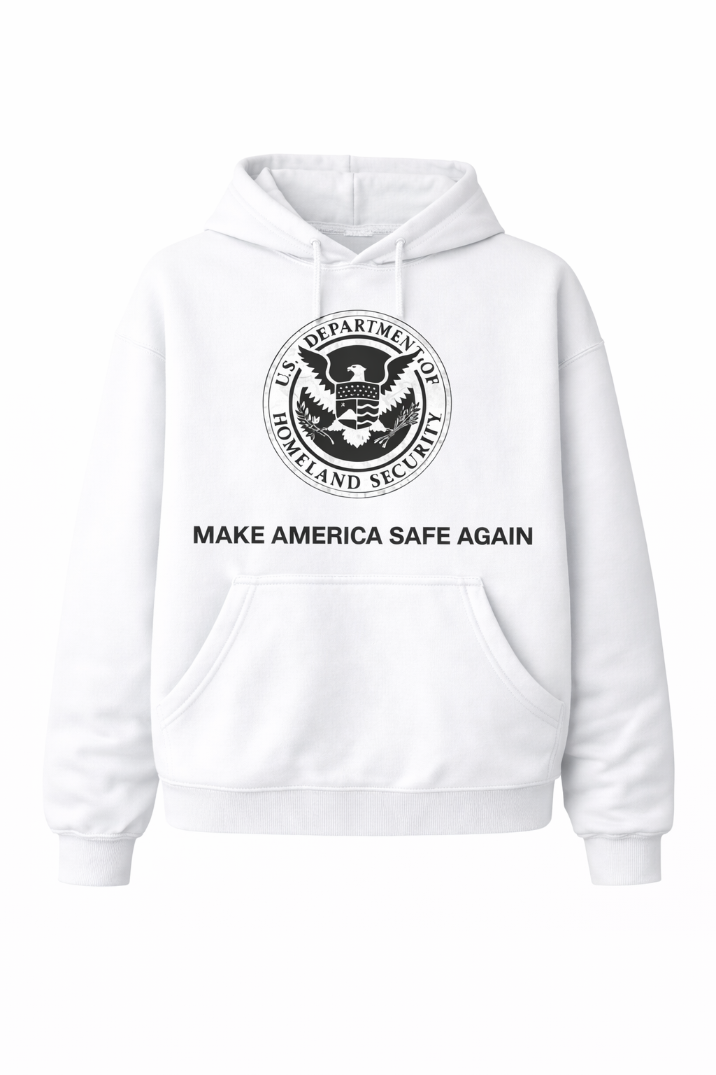 Support the "Fight for Ice" I.C.E. series with this loose-fitting hooded sweatshirt featuring graphic prints.