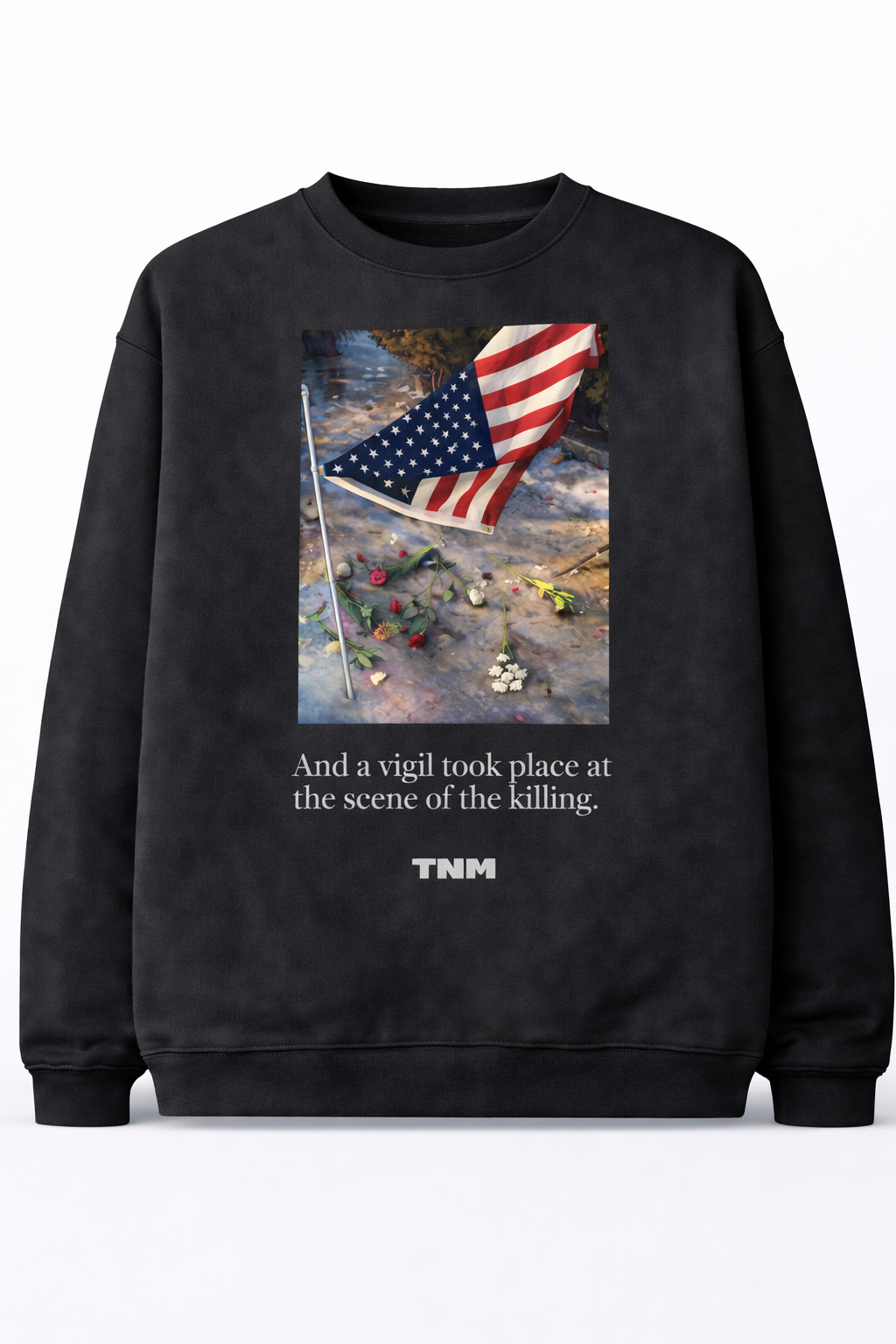 R.I.P Renee Memorial Vigil Artwork Sweatshirt – Symbolic Tribute Casual Round Neck Regular Fit Top