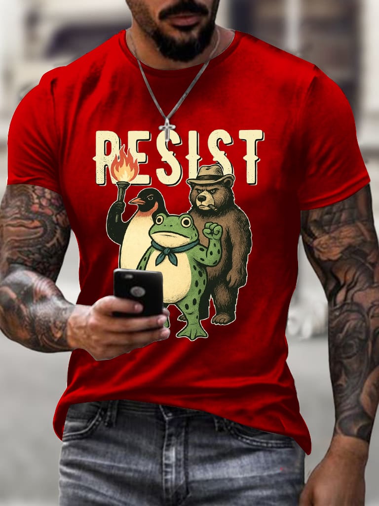 Men's FDT Resist Print short-sleeved T-shirt