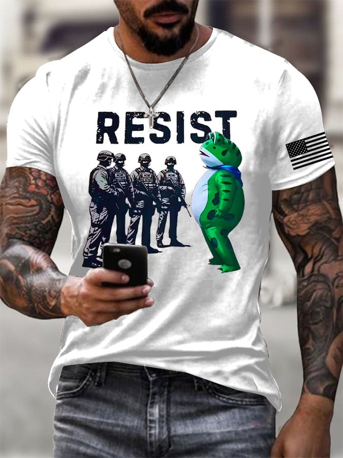 Men's Portland Frog Print T-Shirt