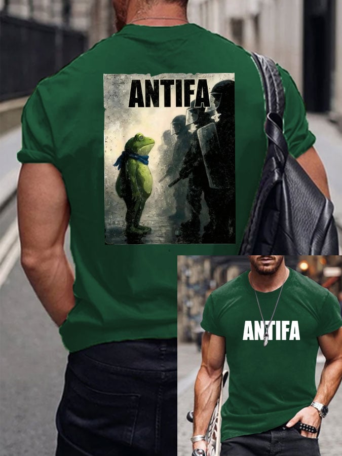 Men's FDT ANTIFA print T-shirt
