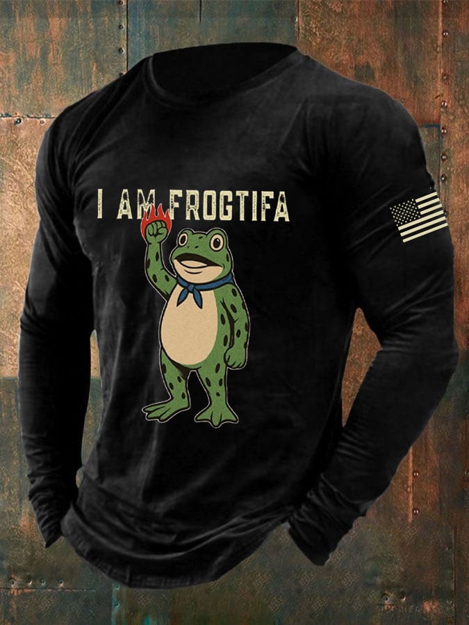 Men's I AM FROGTIFA long-sleeved T-shirt