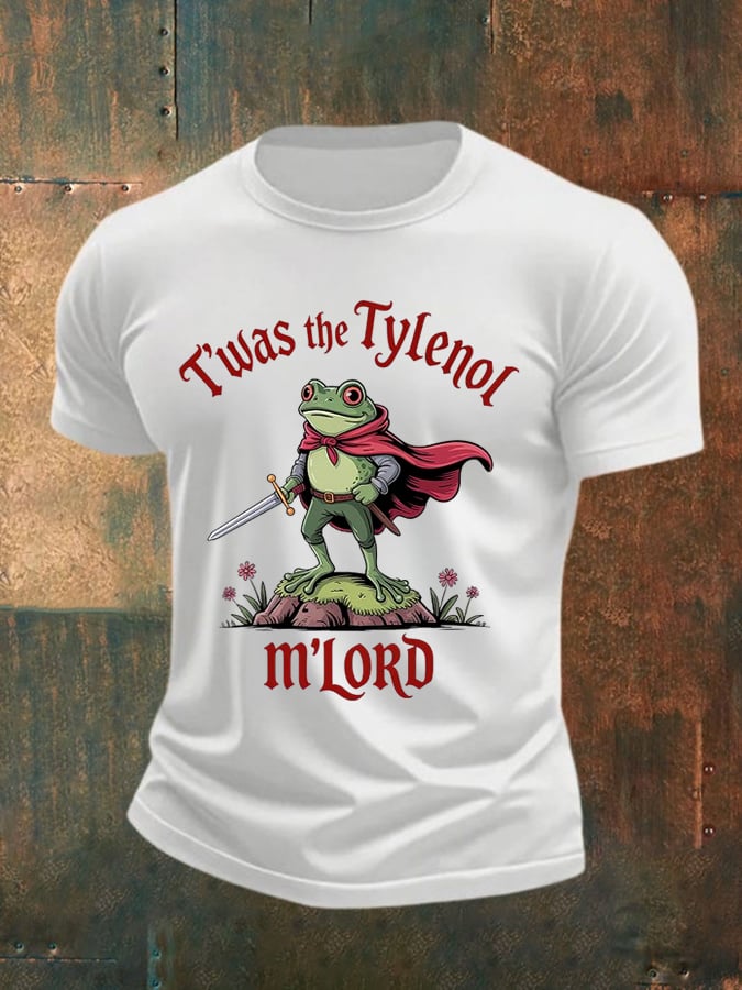 Men's casual basic moral radicalization justice frog resistance T-shirt