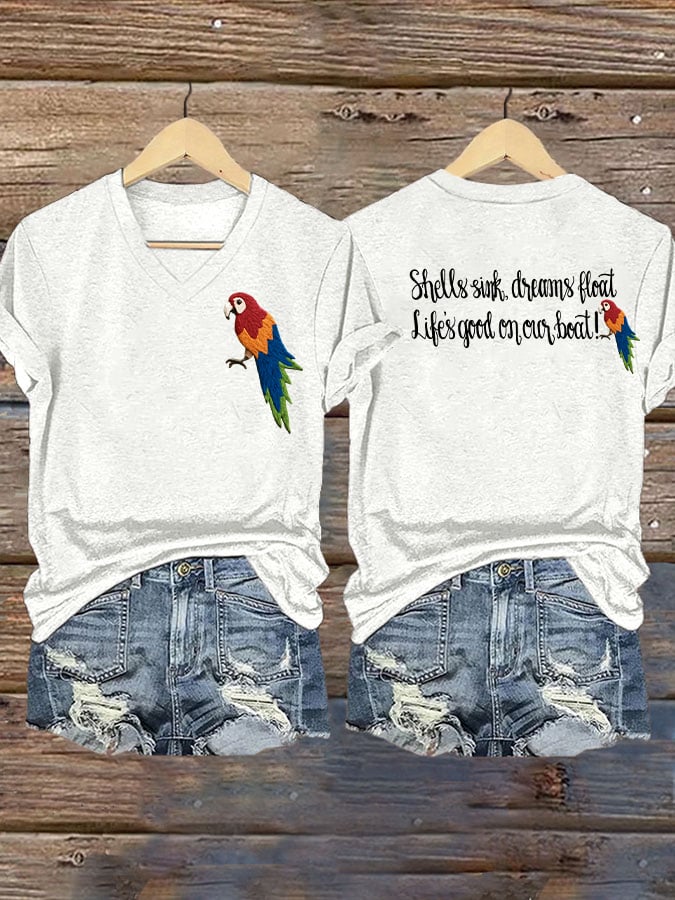 Women's Jimmy Buffett Day short-sleeved T-shirt