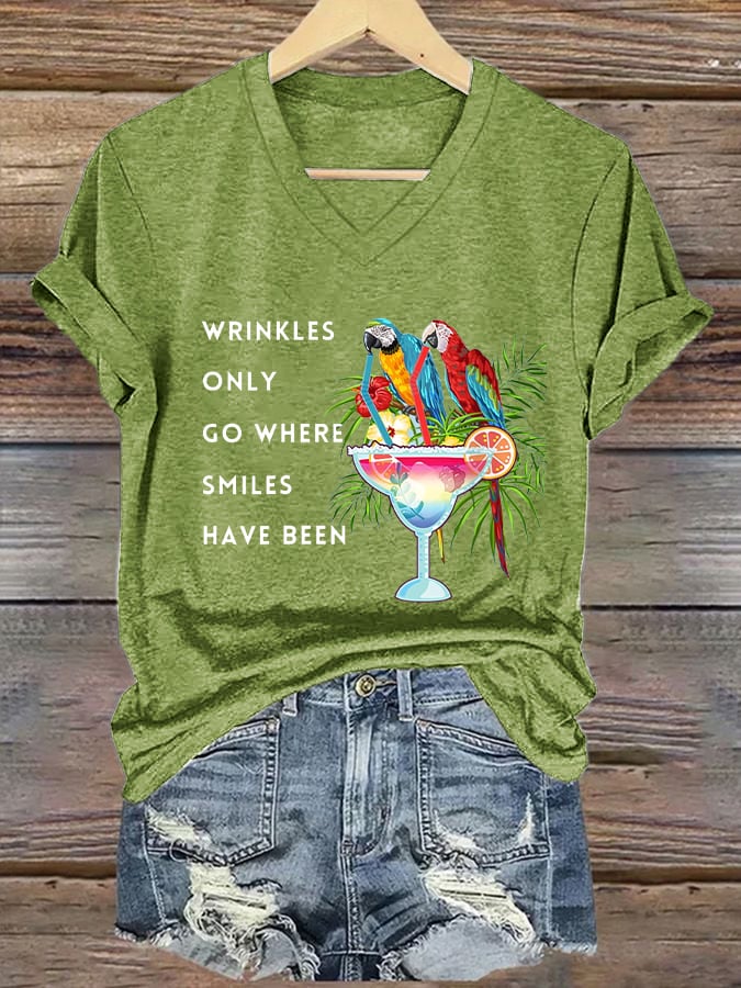 Women's Jimmy Buffett Day Iron On Short Sleeve T-Shirt