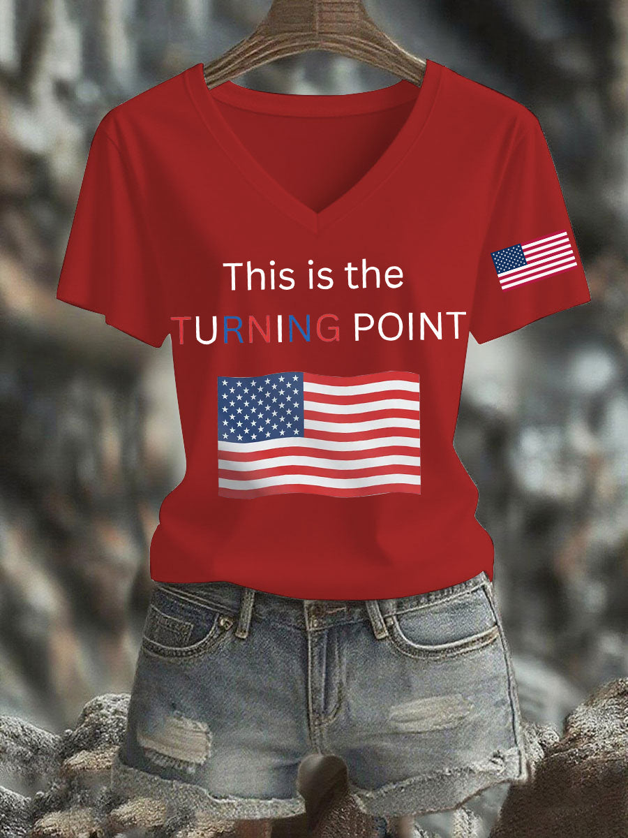 Women's This Is The Turning Point Printed T-shirt