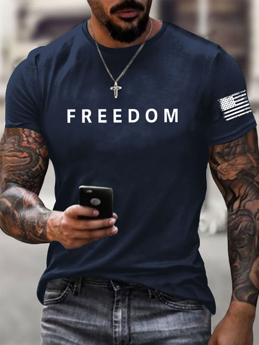 Men's Freedom Is Not Free R.I.P Charlie Kirk Short Sleeve T-shirt