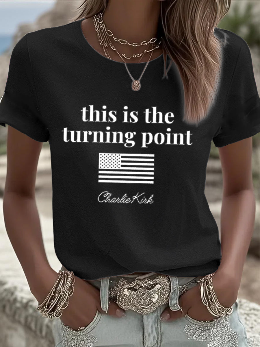 Women's Turning Point Rip Printed T-Shirt