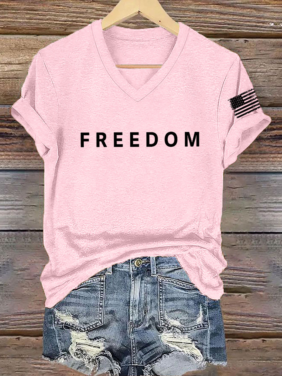 Women's Freedom Is Not Free R.I.P Charlie Kirk Short Sleeve T-shirt