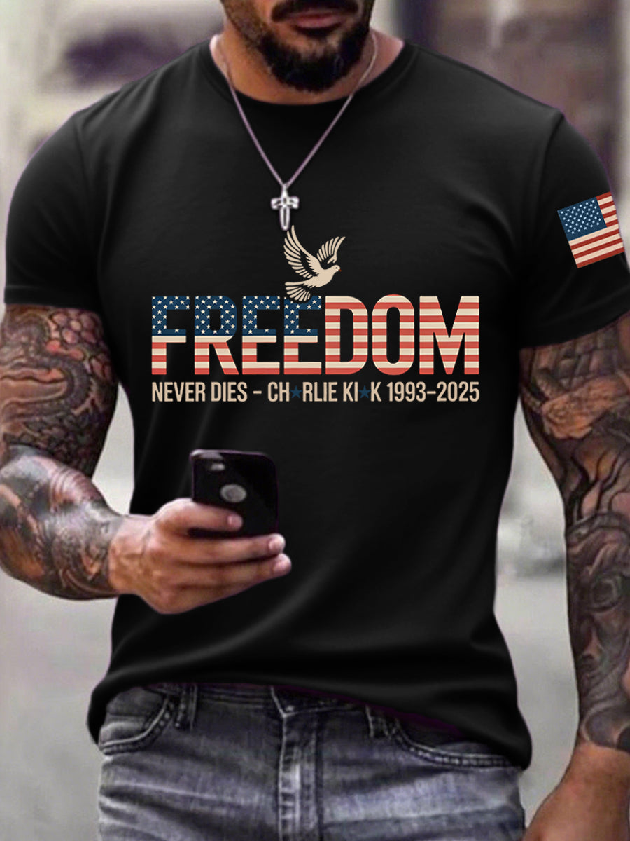 Men's Freedom Print T-Shirt