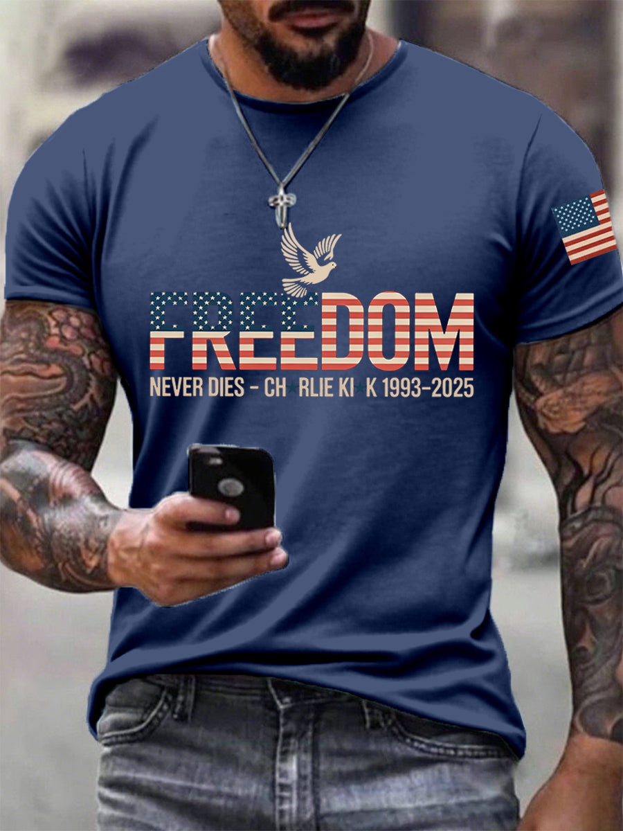 Men's Freedom Print T-Shirt