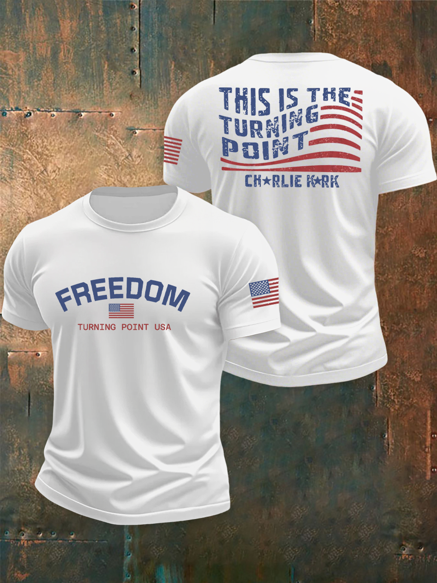Men's Turning Point Flag Printed T-shirt