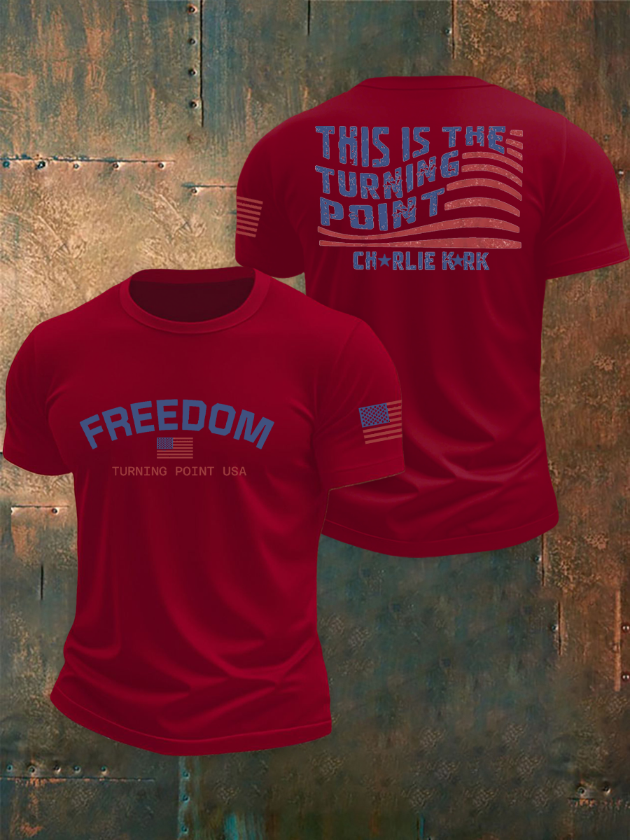 Men's Turning Point Flag Printed T-shirt