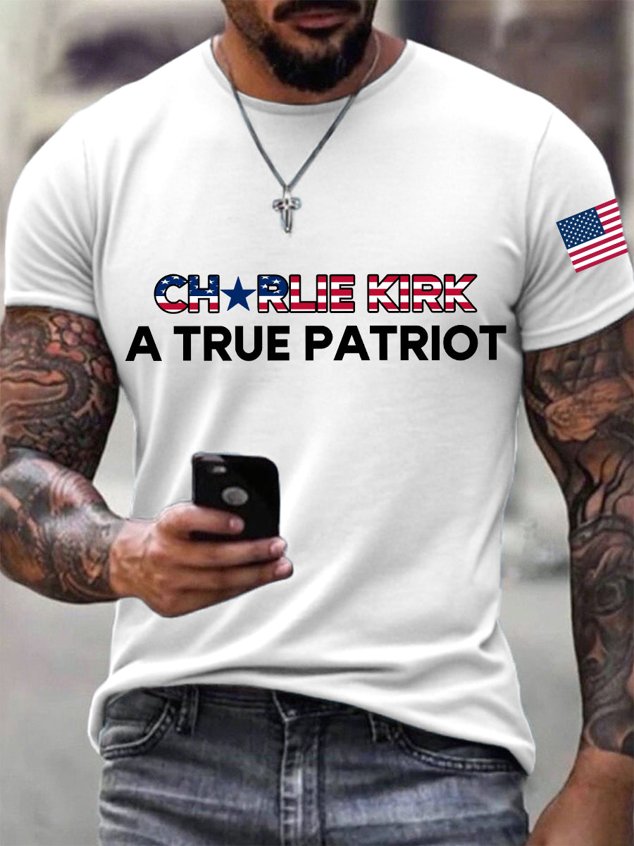 Men's A True Patriot Print T-shirt