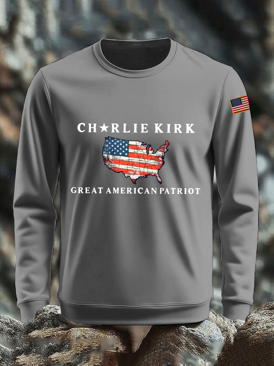 Men's Patriot Printed Sweatshirt