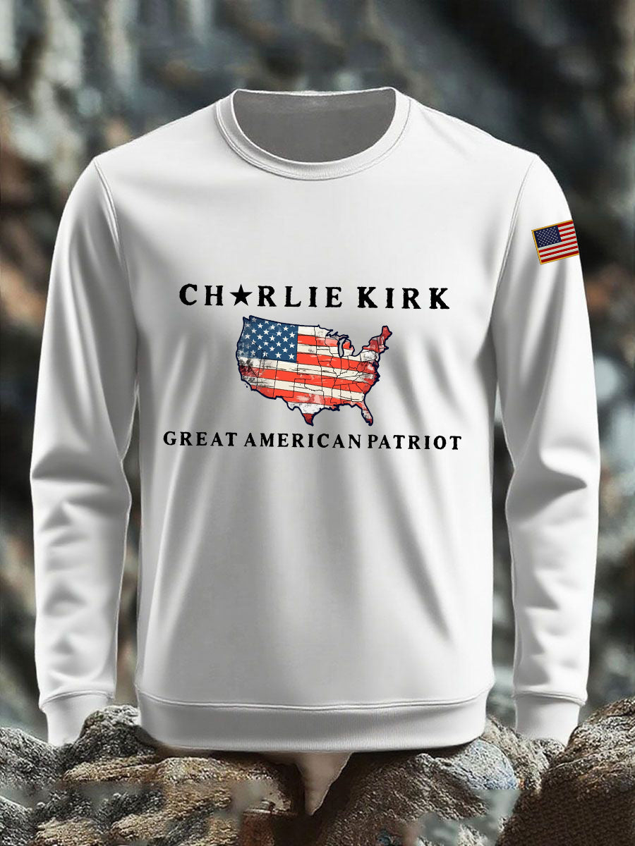 Men's Patriot Printed Sweatshirt