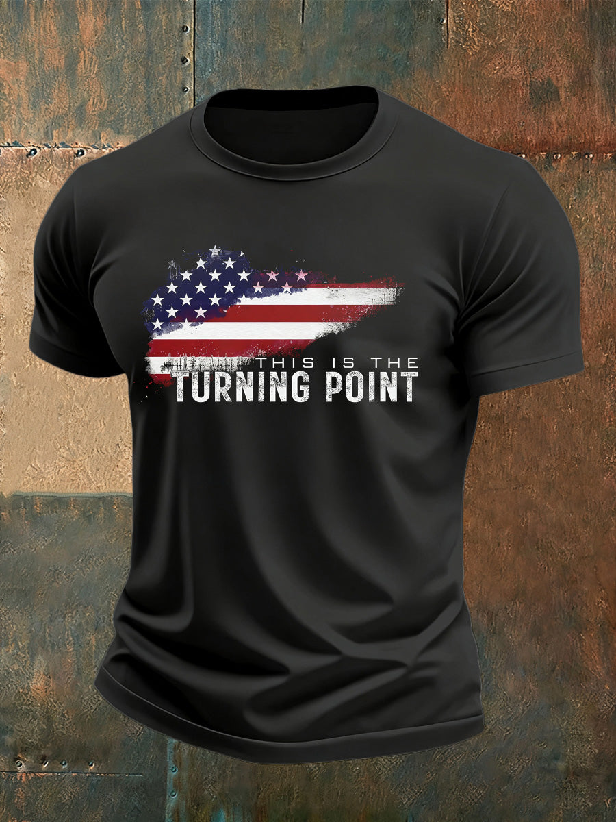 Men's Retro Turning Point Casual T-Shirt