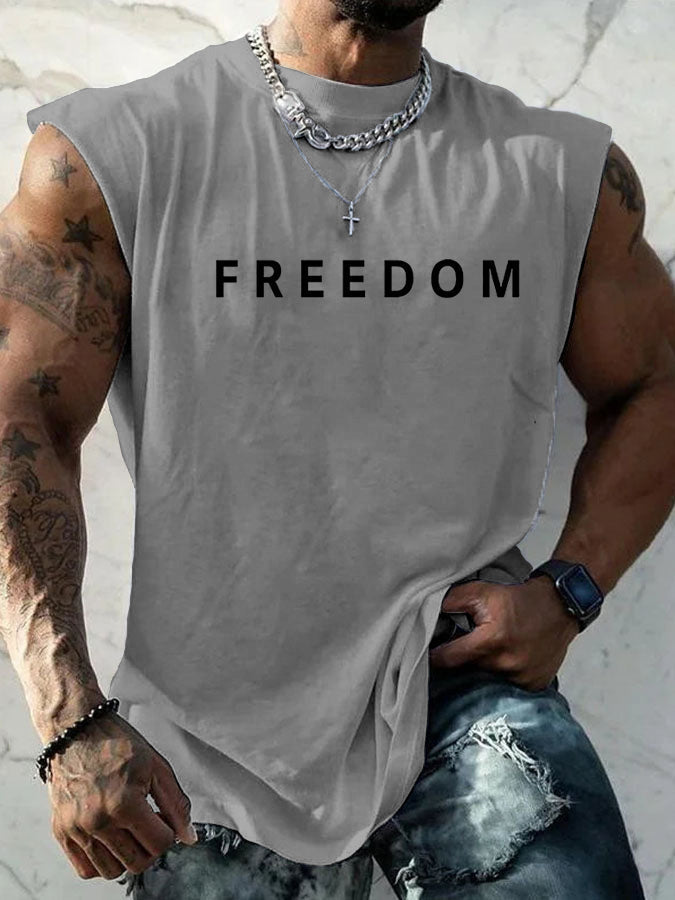 Men's Freedom Is Not Free R.I.P Charlie Kirk Sleeveless Vests