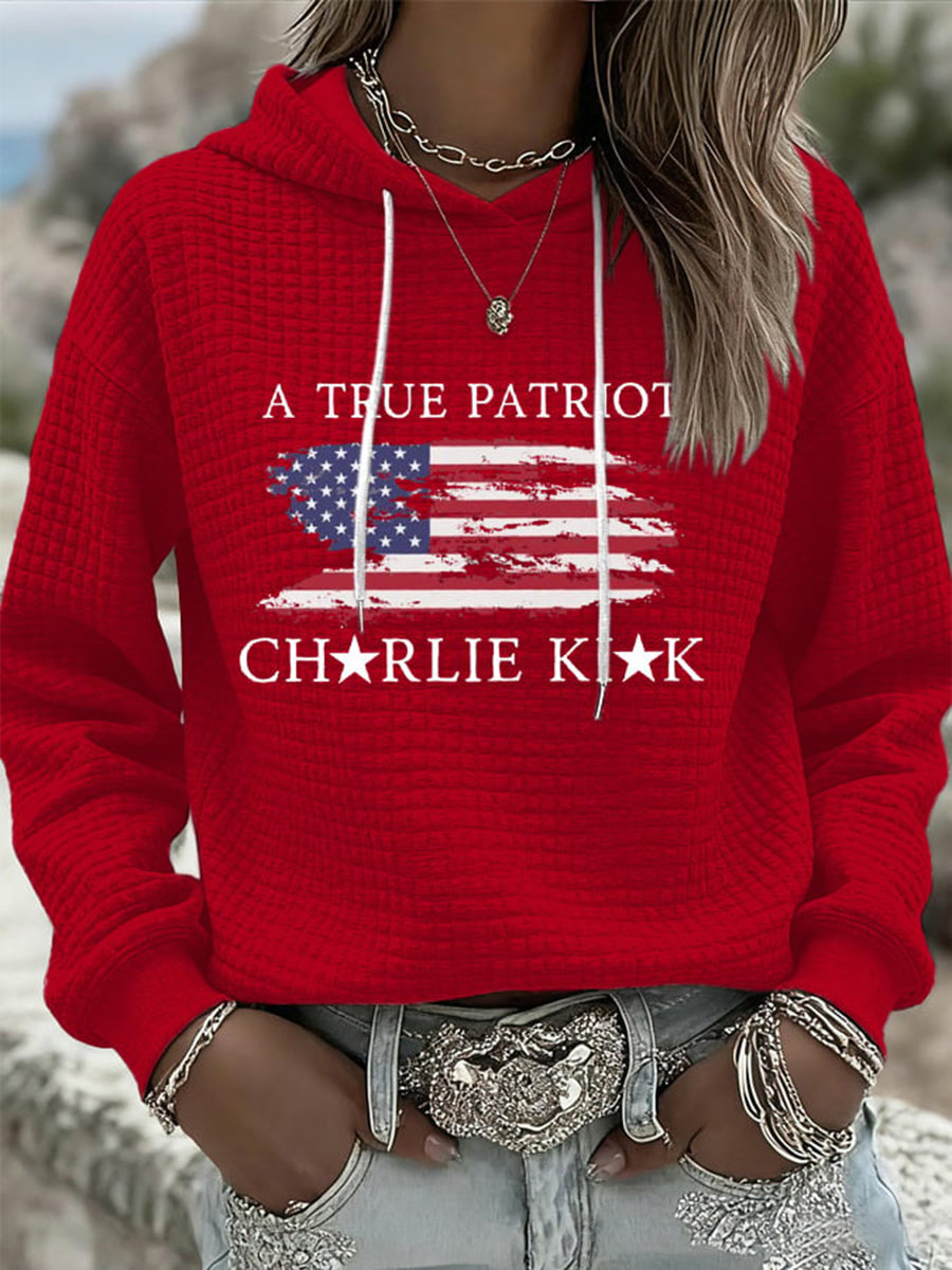 Women's Turning Point Flag Printed Hoodie