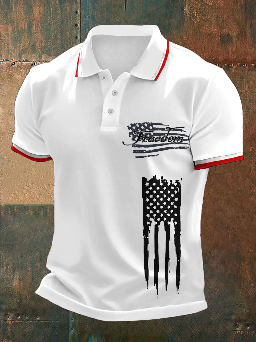 Men's Freedom Turning Point Printed Casual Tops