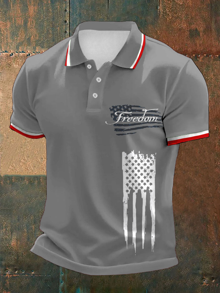 Men's Freedom Turning Point Printed Casual Tops