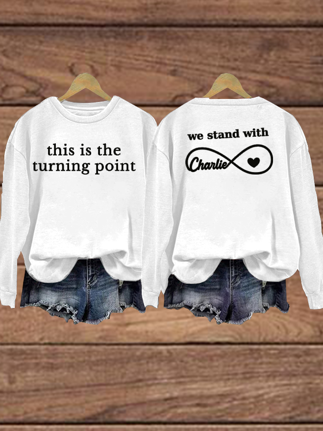 Women's Charlie Kirk Turning Point Regular Sweatshirt