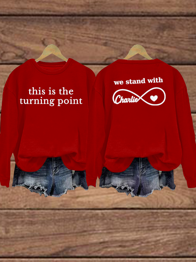 Women's Charlie Kirk Turning Point Regular Sweatshirt