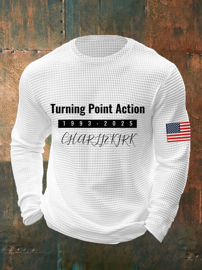 Men's Charlie Kirk Turning Point USA Trump Commemorative T-Shirt