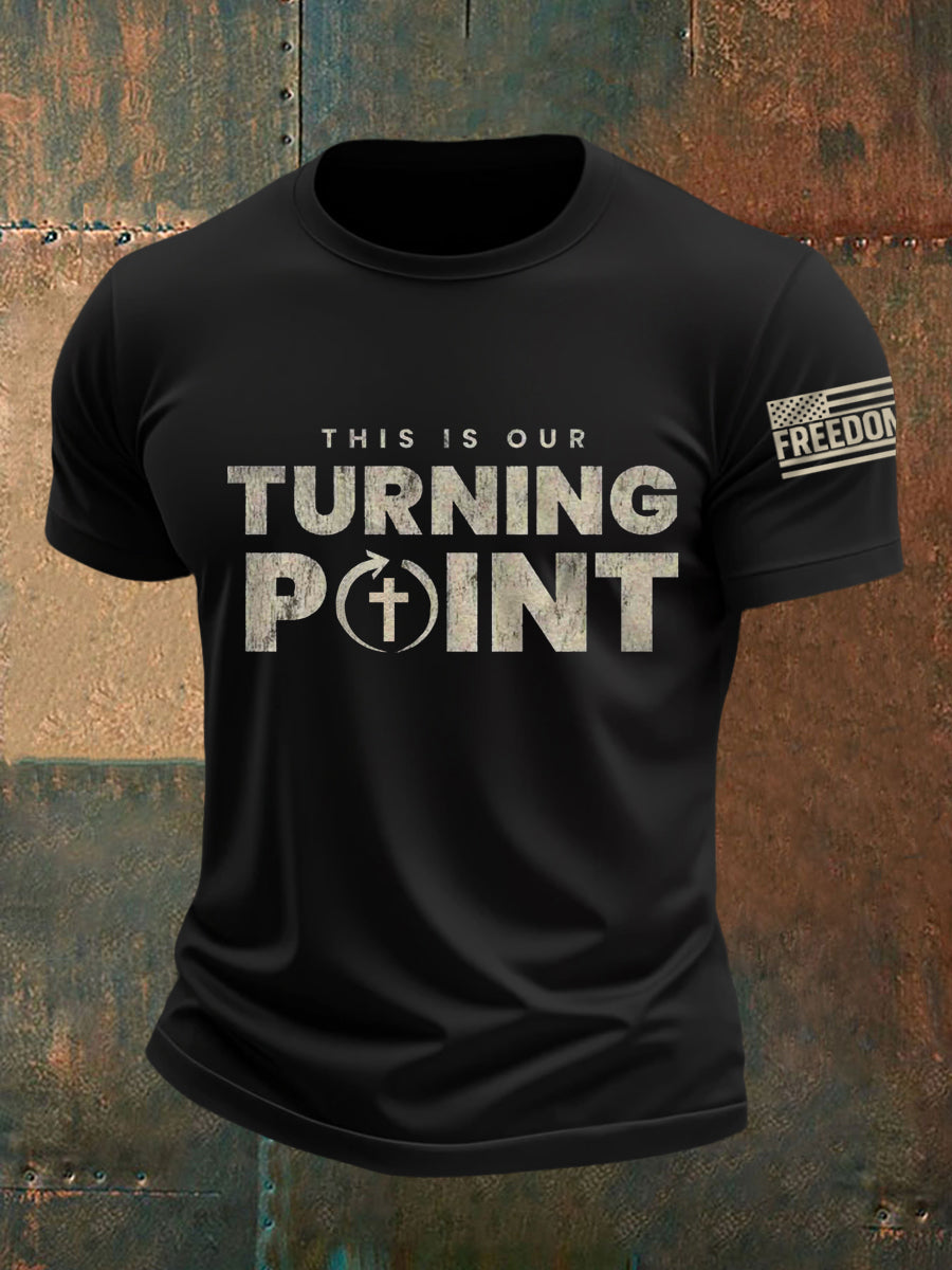 Men's This Is Our Turning Point R.I.P Charlie Kirk Tee