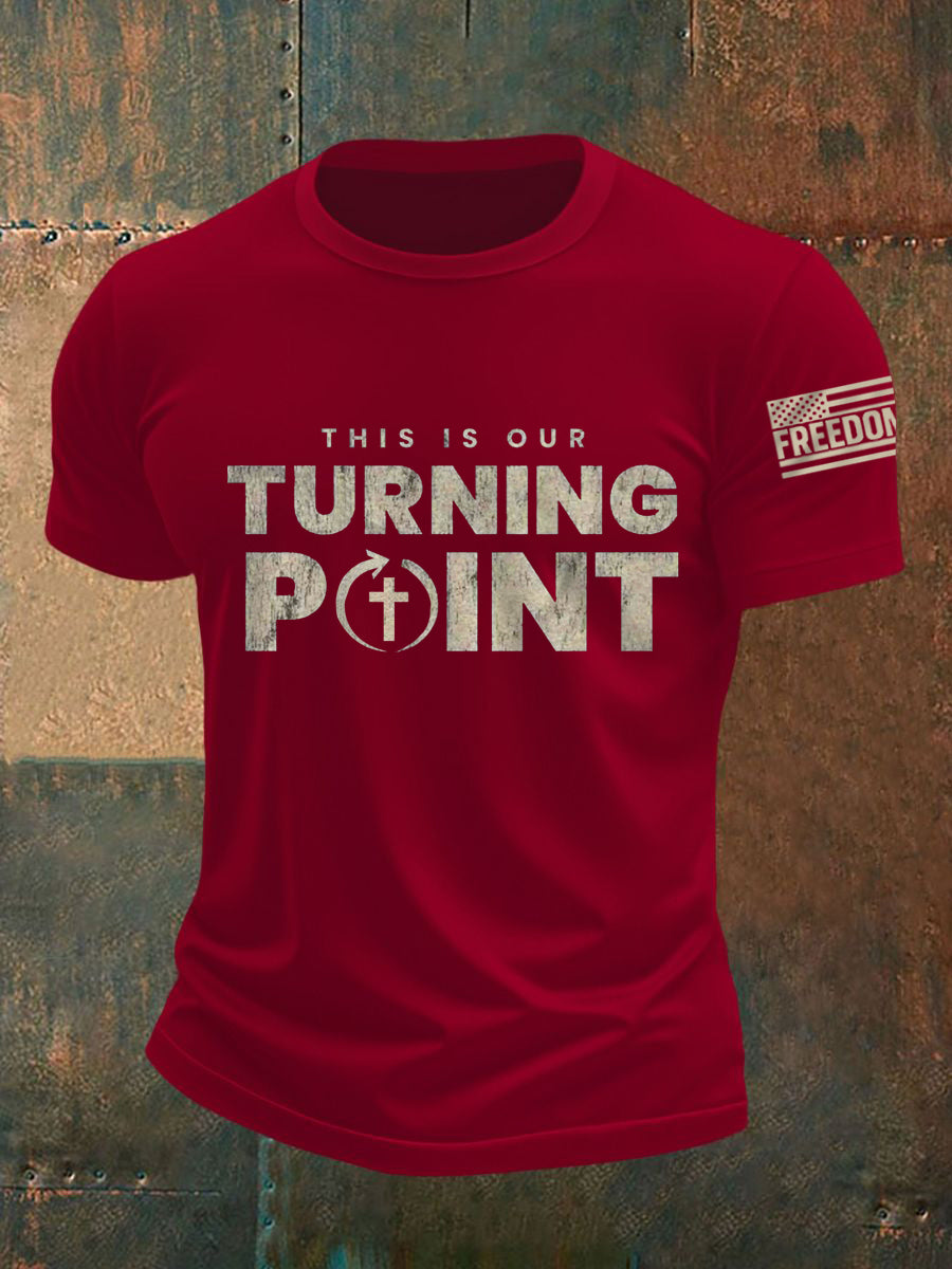 Men's This Is Our Turning Point R.I.P Charlie Kirk Tee