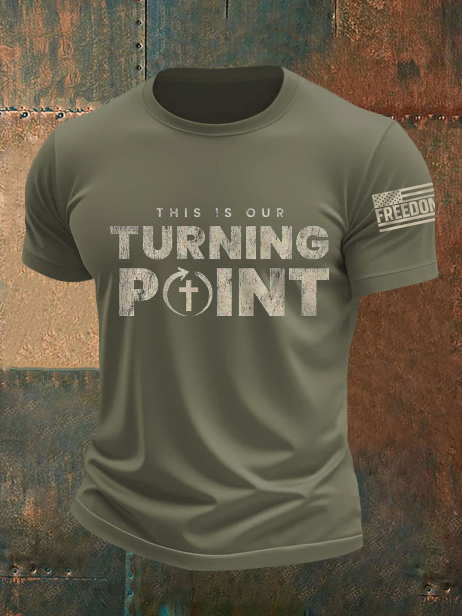 Men's This Is Our Turning Point R.I.P Charlie Kirk Tee