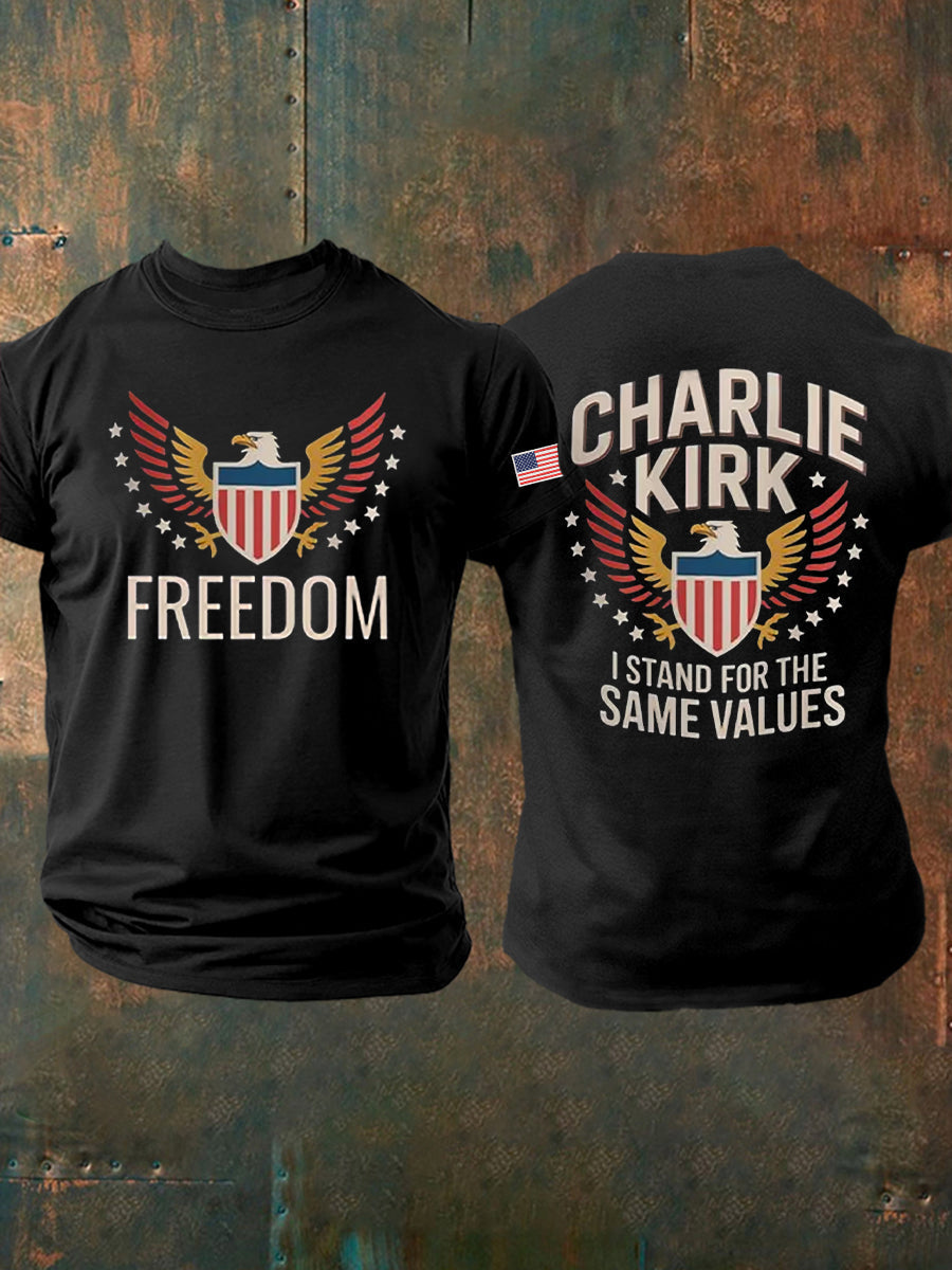 Men's Freedom Is Not Free R.I.P Charlie Kirk Short Sleeve T-shirt