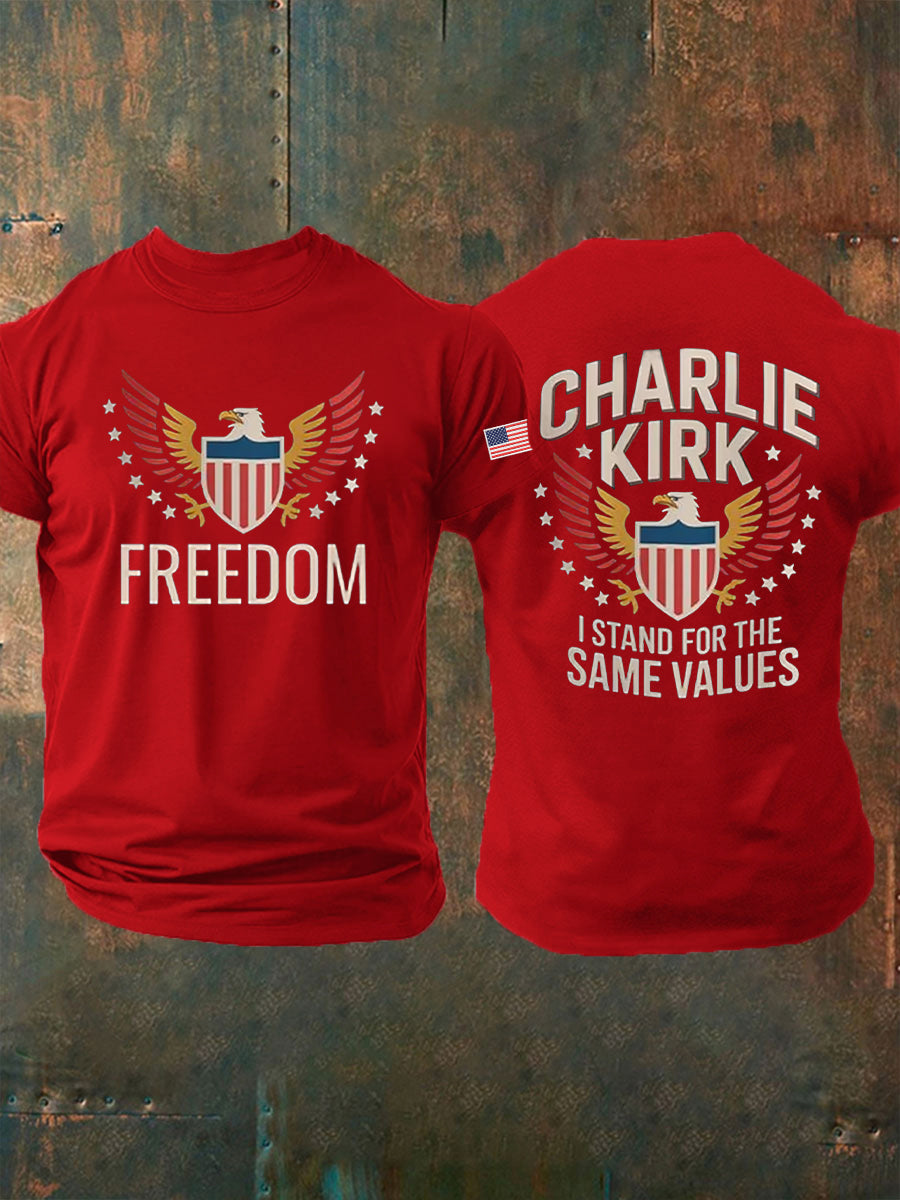 Men's Freedom Is Not Free R.I.P Charlie Kirk Short Sleeve T-shirt