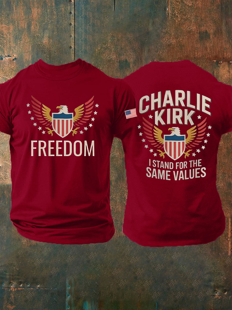 Men's Freedom Is Not Free R.I.P Charlie Kirk Short Sleeve T-shirt