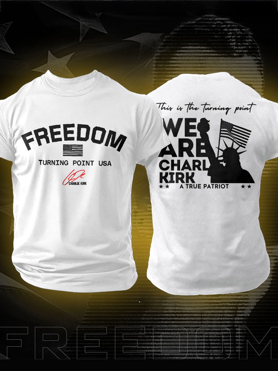 Men's Freedom True Patriot Printed T-shirt