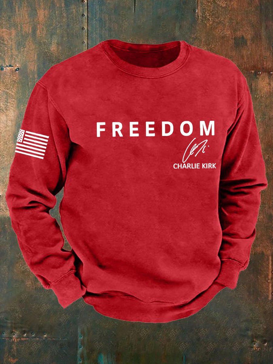 Men's Freedom Is Not Free R.I.P Charlie Kirk Sweater