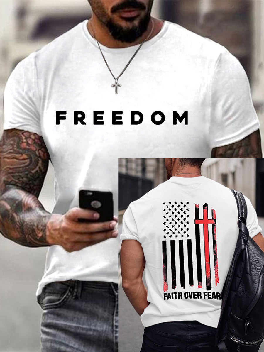 Men's Freedom Is Not Free R.I.P Charlie Kirk Short Sleeve T-shirt